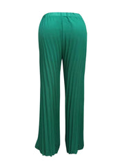 Plus Size women's pants Pleated Wide Leg Pants Women Fashion Solid Vintage Pants