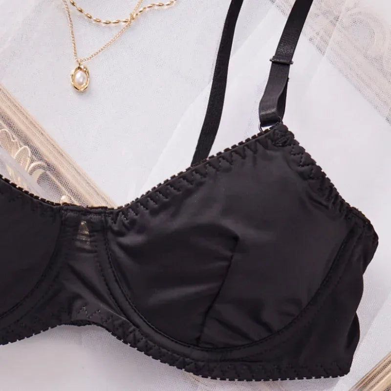 Ladies Smooth Comfortable Thin Underwear Women Nightwear Inner Solid