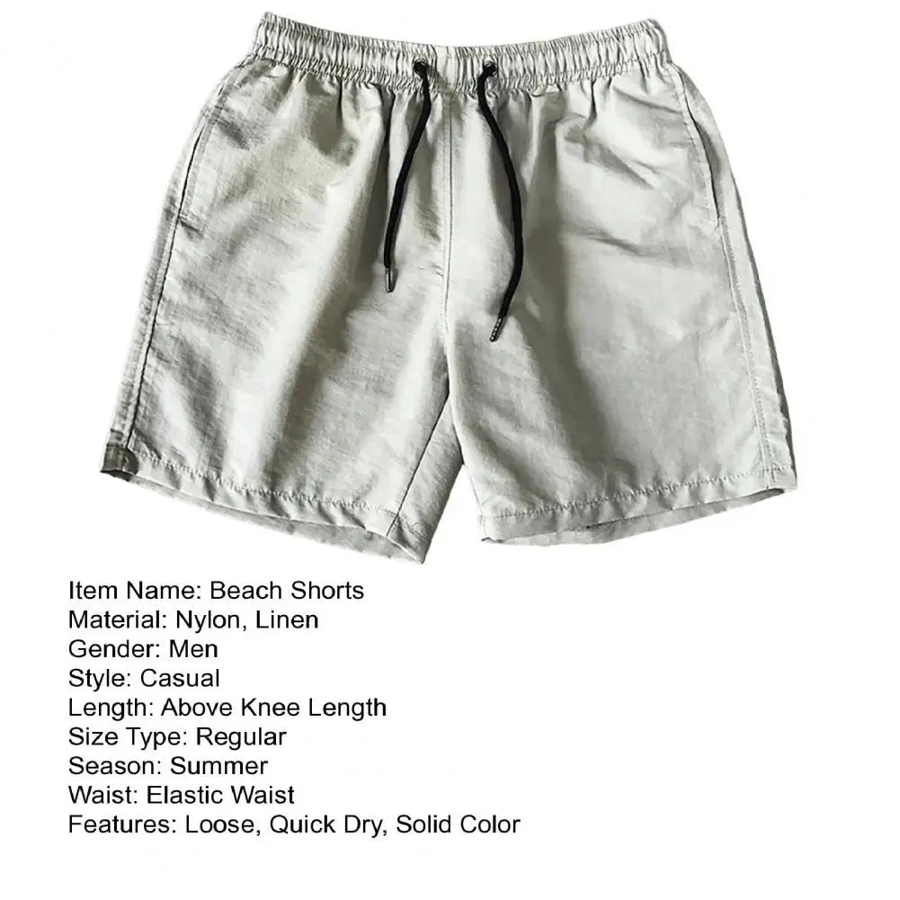 Running Shorts Drawstring Elastic Waist Shorts Loose Gym Sports Men Casual Jogging