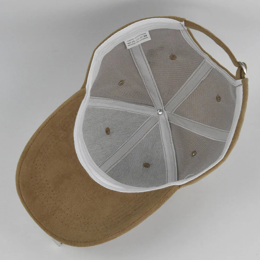 Solid Suede Retro Baseball Caps For Men Women Spring Autumn Street Snapback