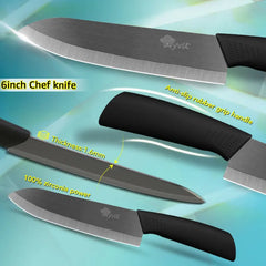 Ceramic Knife Kitchen Knives Set 3 4 5 6inch Chef Knife Utility Slicing Cutter Fruit