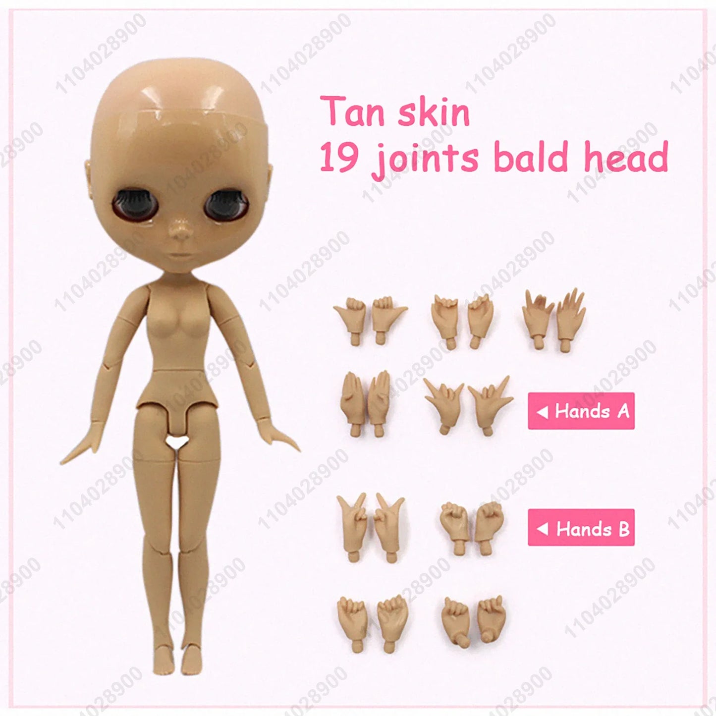 ICY DBS Blyth Doll 19 Joints 1/6 Body 30CM BJD Doll Body No Wig Bald Head No Make-up Practice For Beginner DIY Costume Doll Gift