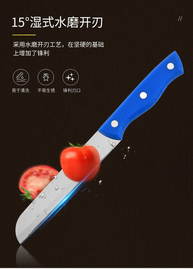 PP Handle Kitchen Knife Sharp Fruit Knife Stainless Steel Professional