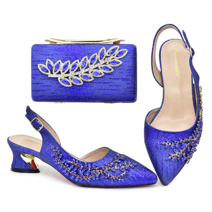 Shoes And Bag Matching Set With gold Women Italian