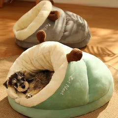 MADDEN Warm Small Dog Kennel Bed Breathable Dog House Cute Slippers Shaped Dog