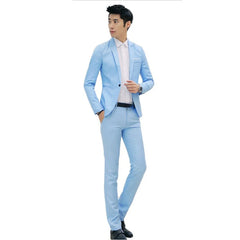 Blazer+Pants 2Pcs/set Men\'s Formal Blazer Jackets Coat Pants Tuxedos Wedding