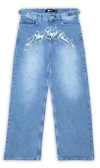 Baggy Jeans Harajuku Hip Hop Straight Wide Leg Pants Oversized Print Y2k Men’s Jeans
