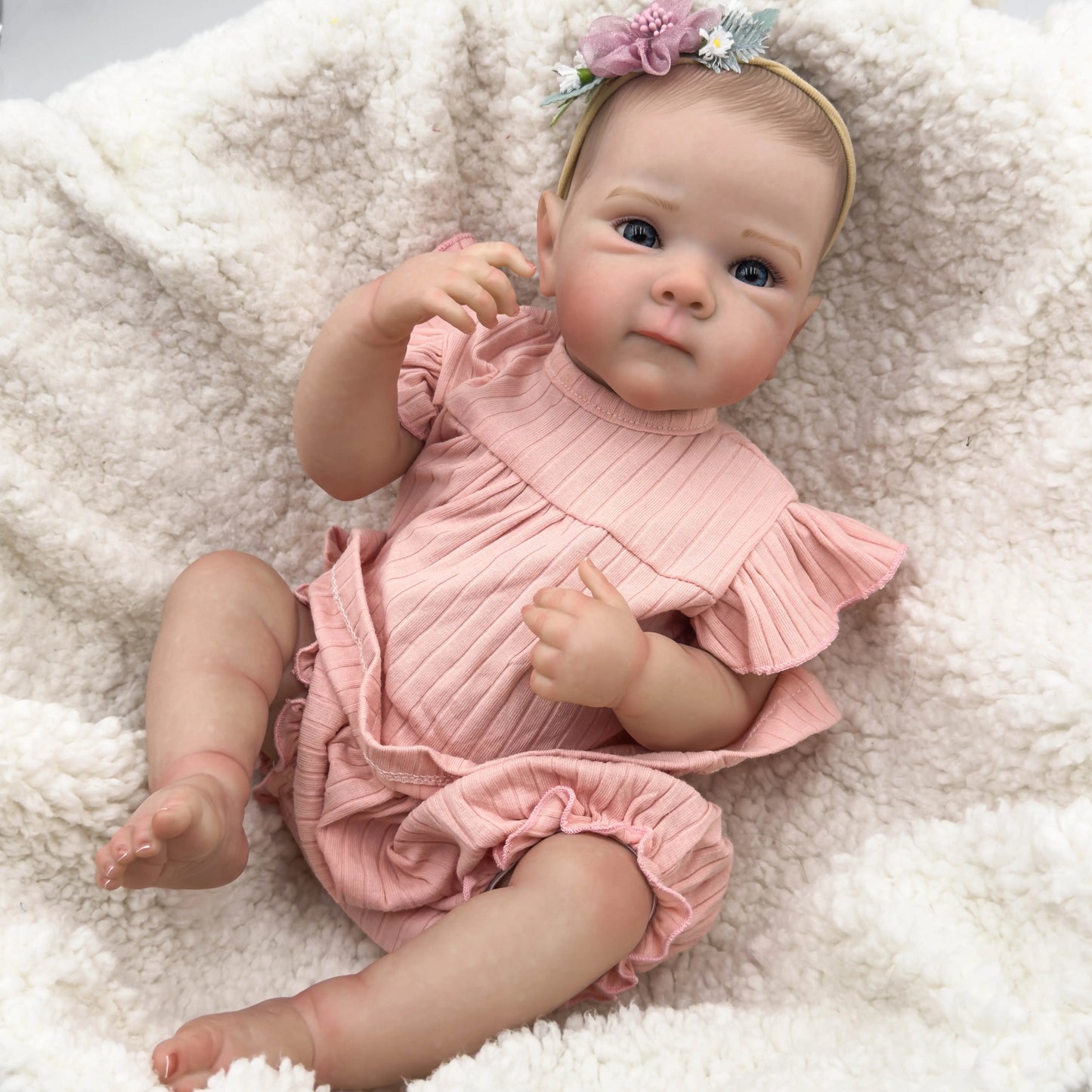 NPK 19-inch Bettie Full Body Collectible Art Doll for Girls Waterproof Bath Toy with Hand-Painted Hair vinyl  Doll