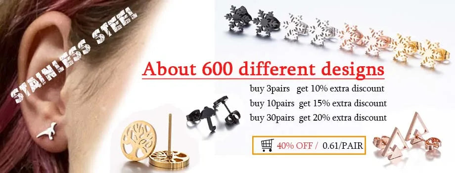 Golden Vintage Mandala leaf Pineapple Earrings for Women Trend Fairy Cup Stainless Steel Earring Punk Game Controller Studs Gift