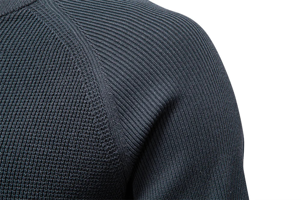 AIOPESON Raglan Sleeve Polo Shirt Men Henley Collar Solid Color Long Sleeve Heavyweight Cotton Business Casual Autumn Winter