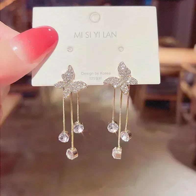 Simple Black Bow Love Earrings for Women Fashionable Personalized Beautiful Daily Accessories Party Jewelry Premium Gifts