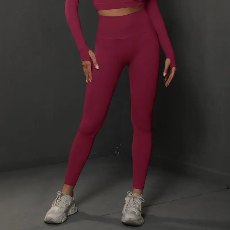 Women Seamless Yoga Pants Fitness Sports Running Sportswear Stretchy Lifting Tights