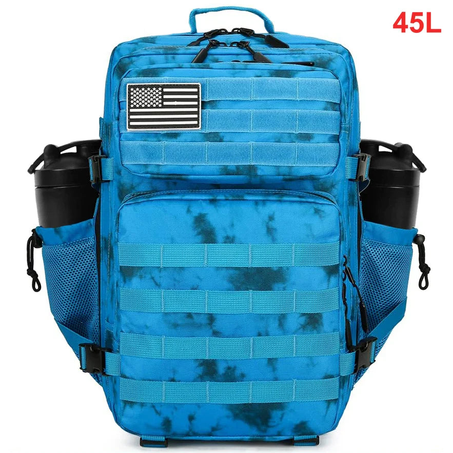 45L Tactical Backpack Men Outdoor Waterproof Sports Travel Gym Hiking Bug Out Bag Military Camping Hunting Survival Rucksack