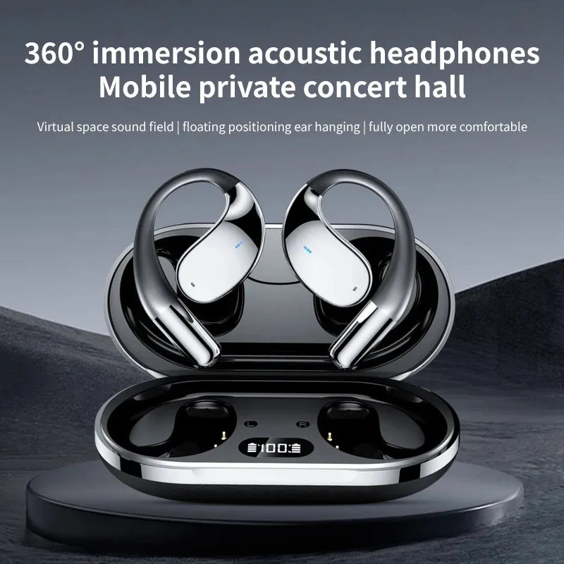 Wireless Translation Earbuds HIFI Bass ENC Noise Reduction 144 Languages Real Time Ai OWS Open Bluetooth 5.4 Headphones