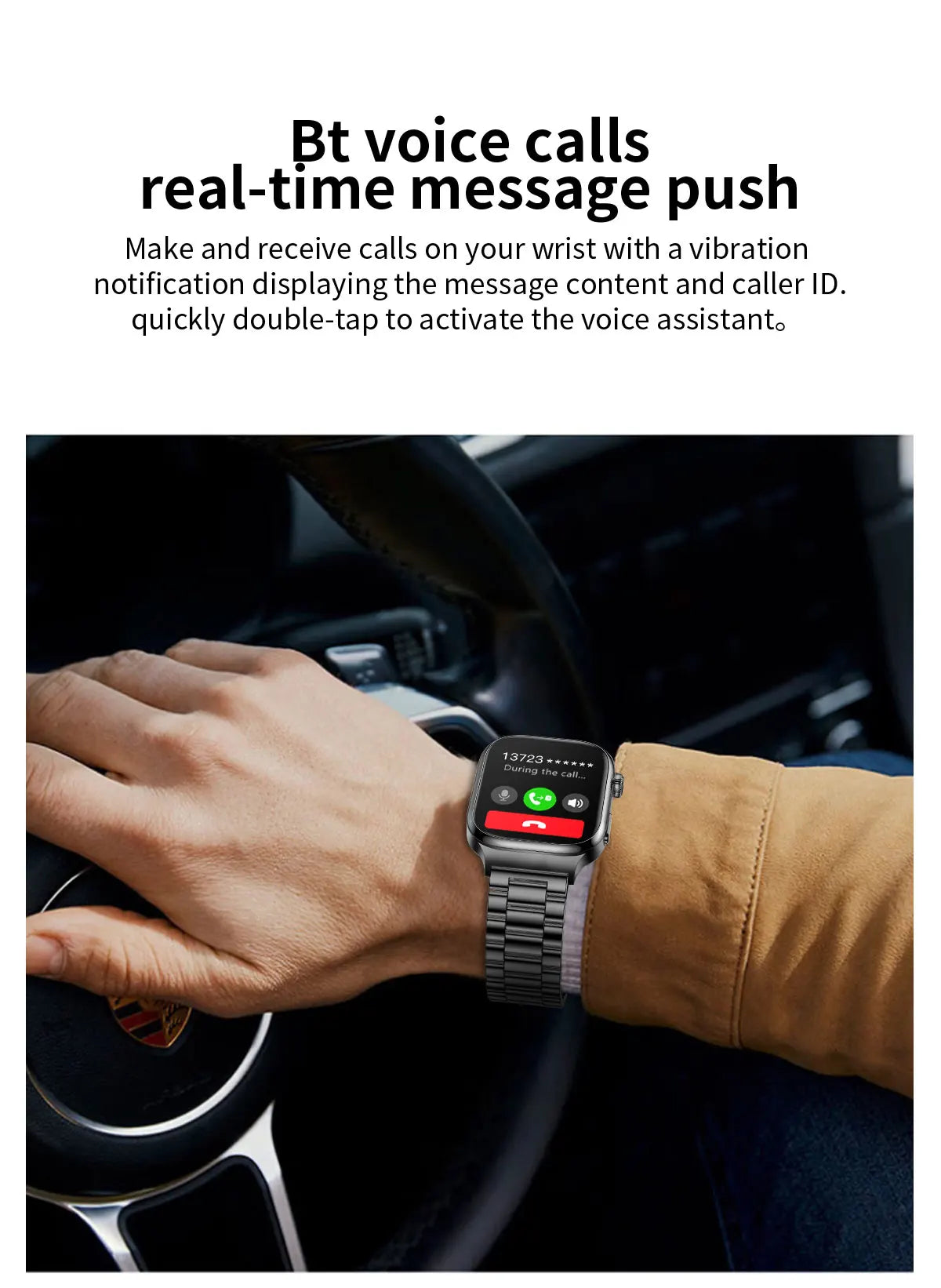 2025 New Five organ examination Health Care Smart Watch Men ECG+PPG Uric Acid Blood Fat Bluetooth Call Sports tracker Smartwatch