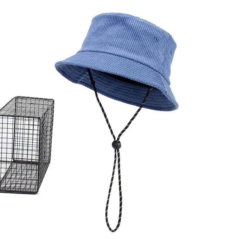 Dad Winter Hat Lady Outdoors Corduroy Bucket Hats Men Big Size Fisherman Hat 54-56cm 56-58cm 58-60cm 60-62cm 62-64cm