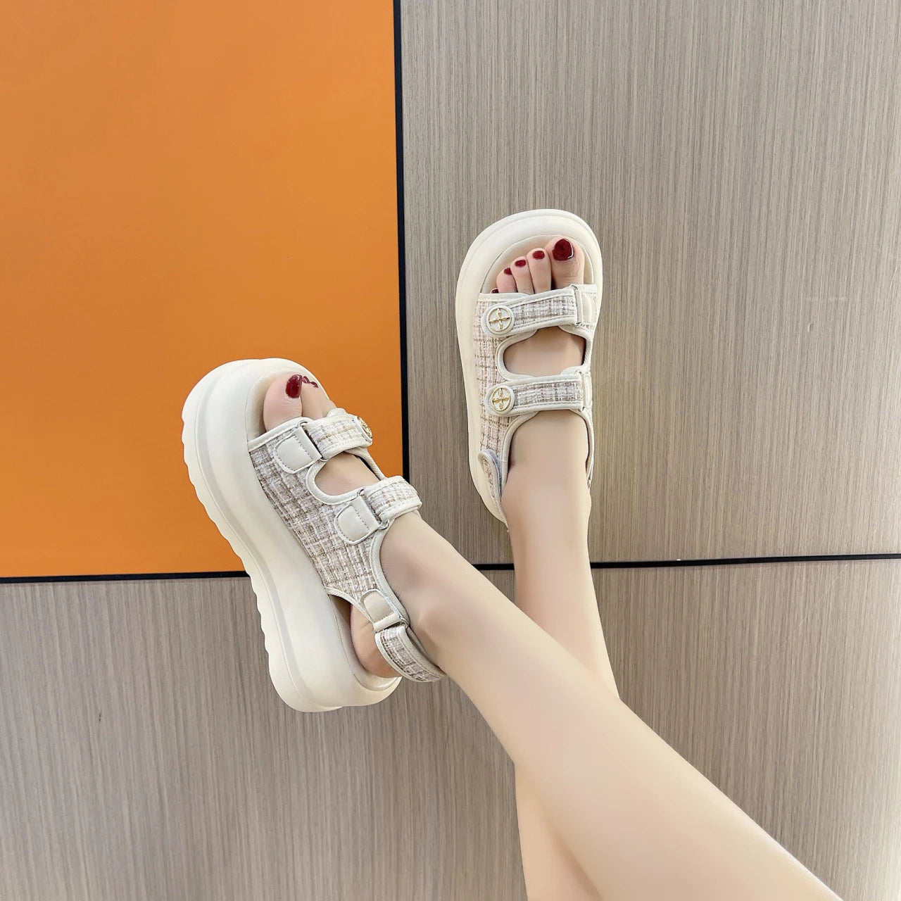 Ladies platform Women's Shoes Summer Sandal Women 2023 Designer Shoe Girl Thick Bottom Luxury Woman Platform Sandals
