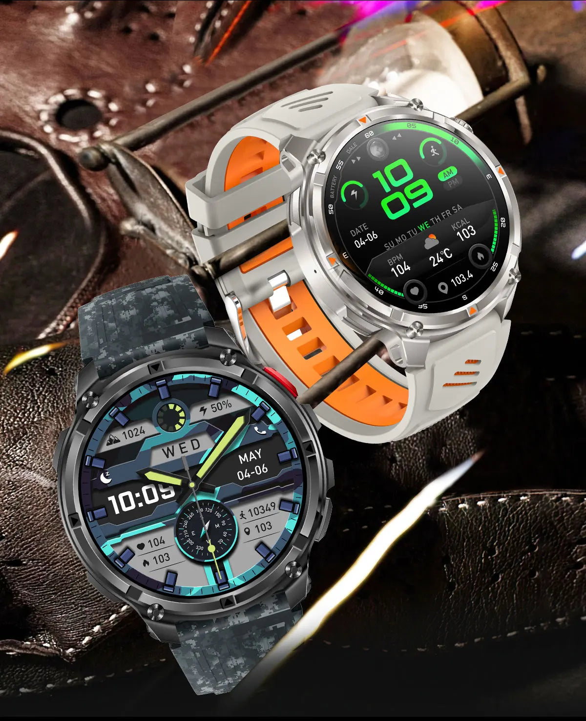 2026 New T-Rex3 Pro GPS Tracker Smartwatch Men 120-Day Standby 1100mAh Clock Rugged Outdoor Sport 10ATM Waterproof Call Watches