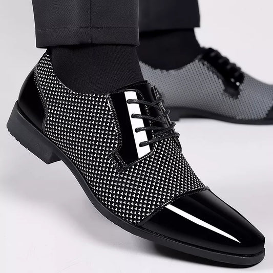 Trending Classic Men Dress Shoes For Men Oxfords Patent Leather Shoes