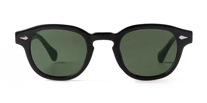 Fashion Transparent Blue Round Sunglasses Women Men 2024 Retro Rivet Tortoise Small Square Sun Glasses UV400 Lunettes De Soleil