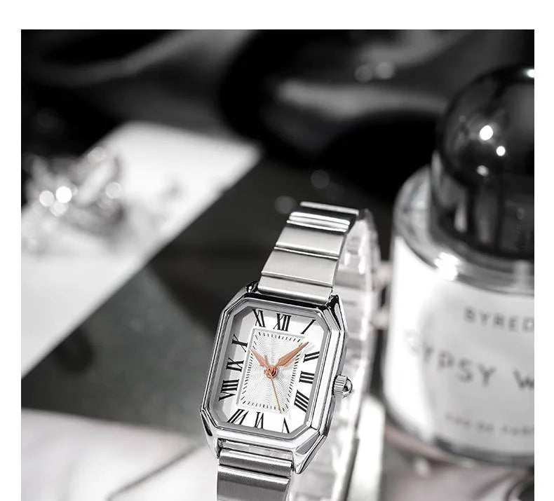 Dropshipping Luxury Women Quartz Watch Casual Fashion  Stainless Steel Strap Wristwatch Relojes Para Mujer Ladies Gifts