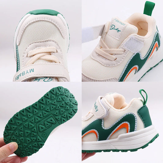 Kid Shoes Casual Sneaker Breathable for Baby Boys and Girls 1-3 Years Old Rubber Sole