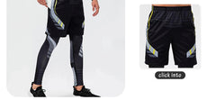 Men's Running Leggings Sportswear Quick Dry Gym Fitness Tights Workout Training