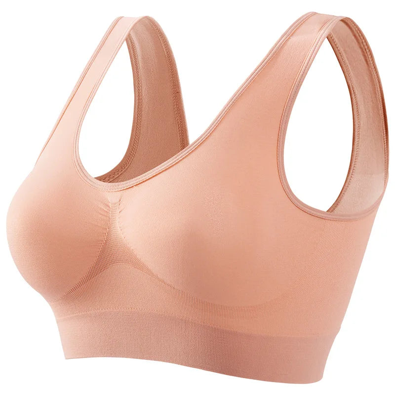 Women Seamless Bras Sports Wireless Notepads Bra Female Breathable Brassiere