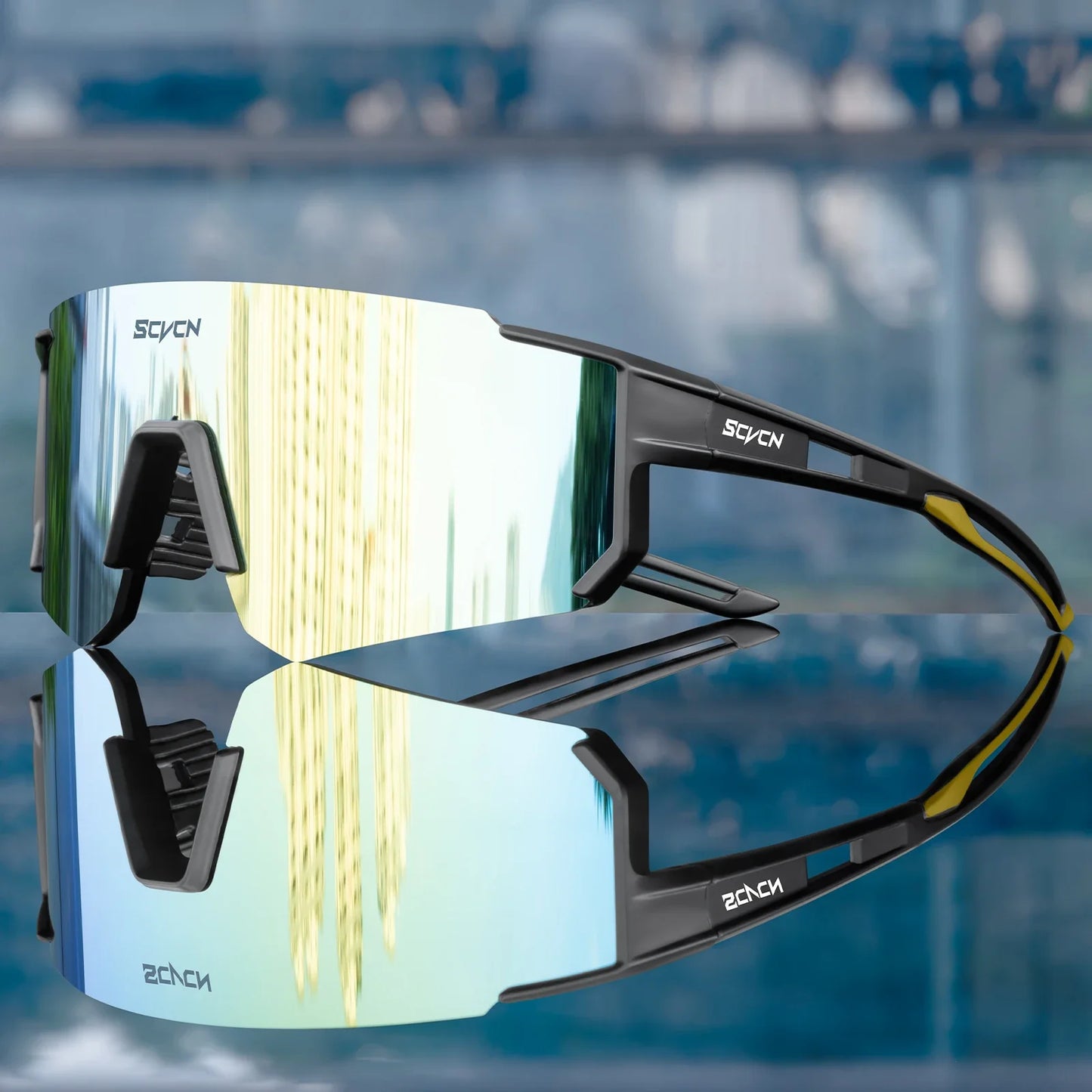 Scvcn New Fashion Sunglasses Men Women Bike Eyewear Sports Riding Glasses Bicycle Goggles Runing Drving Racing UV400 MTB Eyewear