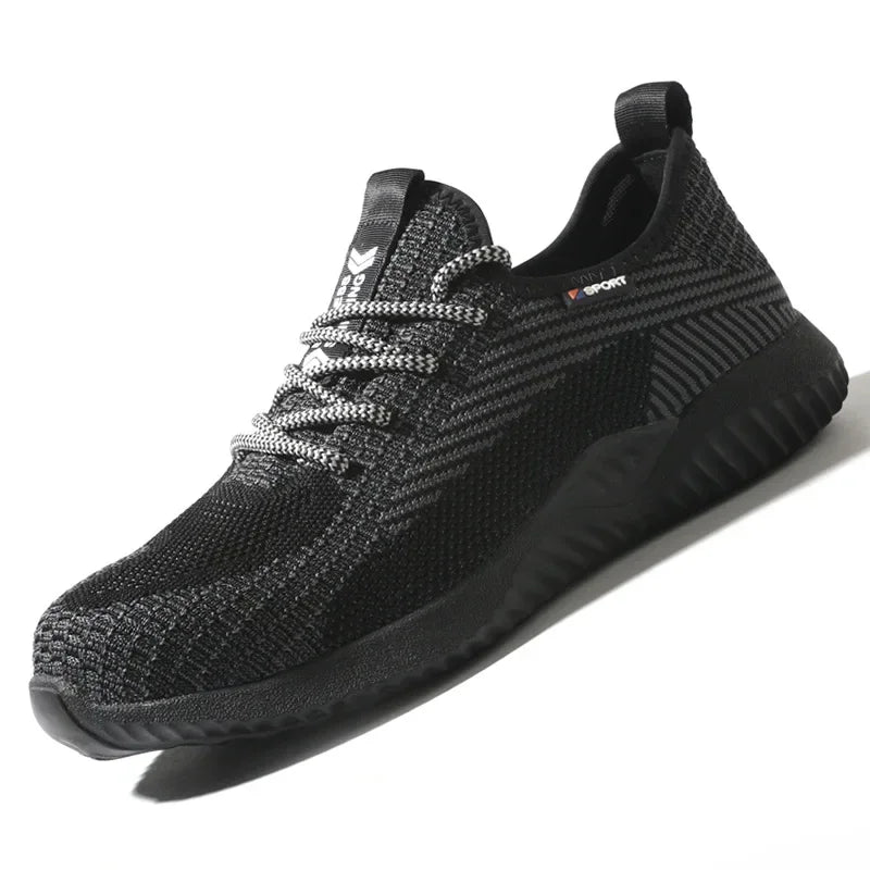 Safety Shoes Men's Work Boots Steel Toe Cap Puncture-Proof Indestructible Security Work Shoes Women Light Comfortable Sneakers