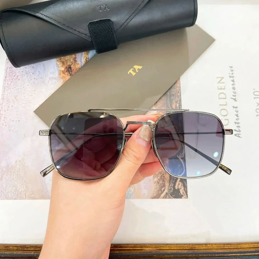 New For DIYTA DT DTS163 Classic Top Quality Vintage Womens Sunglasses Stylish Leisure Alloy Frame Men's Sun Glasses With Box