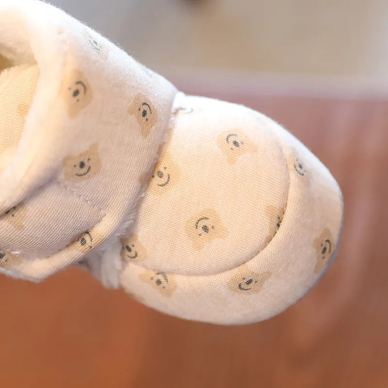 Winter Cute Cartoon Baby Booties Boy Girl Boots Cotton Soft-Sole Non-Slip