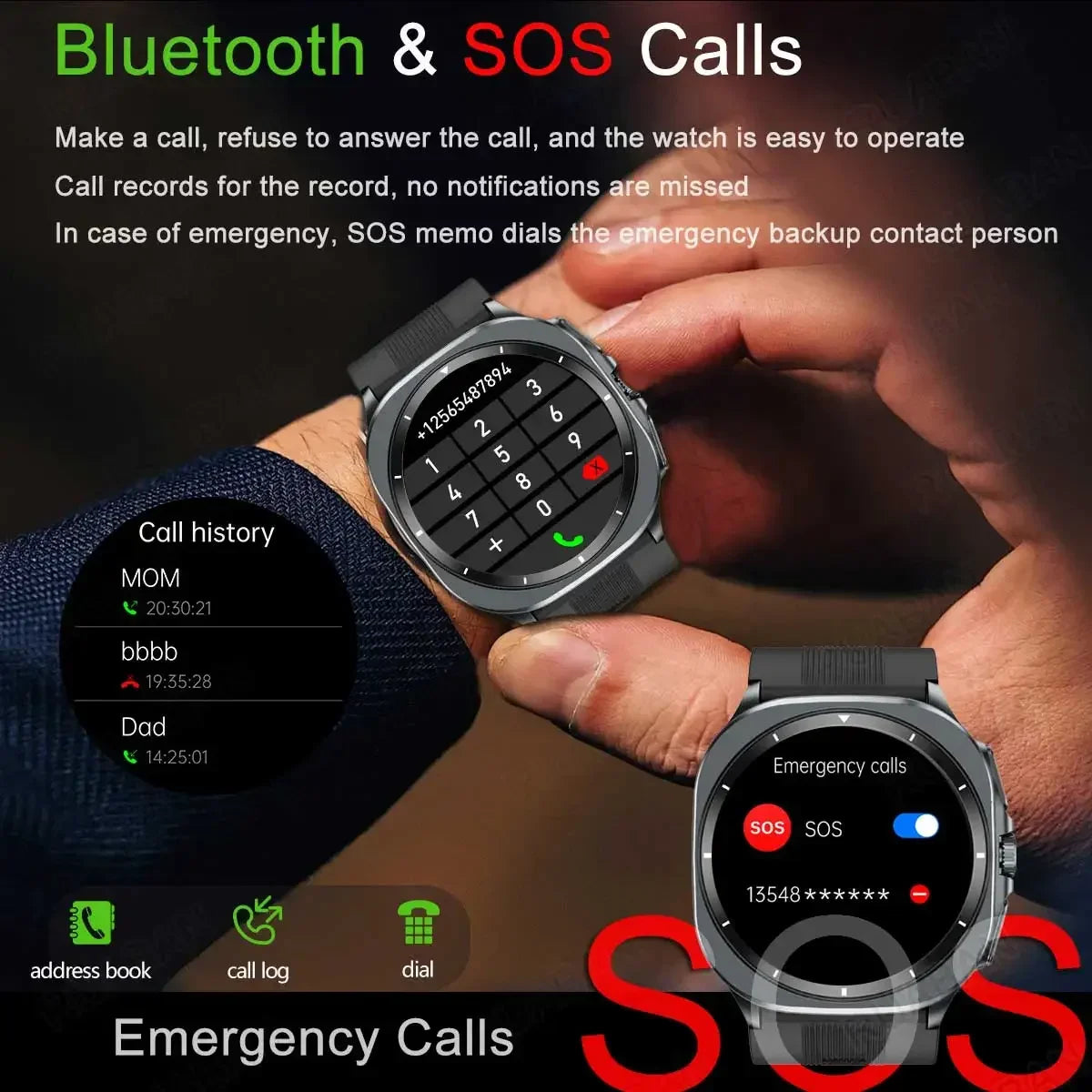 huawei Smart Watch men Bluetooth call watch