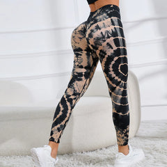 Women Print  Seamless Pants Leopard High Waist Leggings Thin Fitness Pant