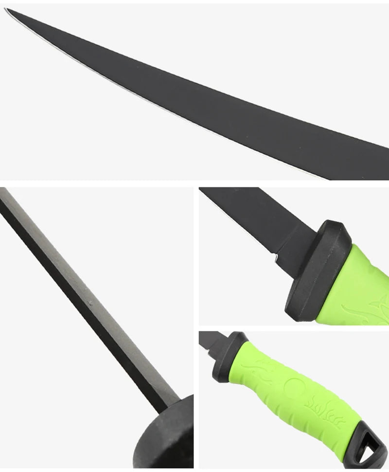 Stainless Steel Fishing Knife Fillet Boning Knife for Fish Cleaver Butcher Fishes Slicing