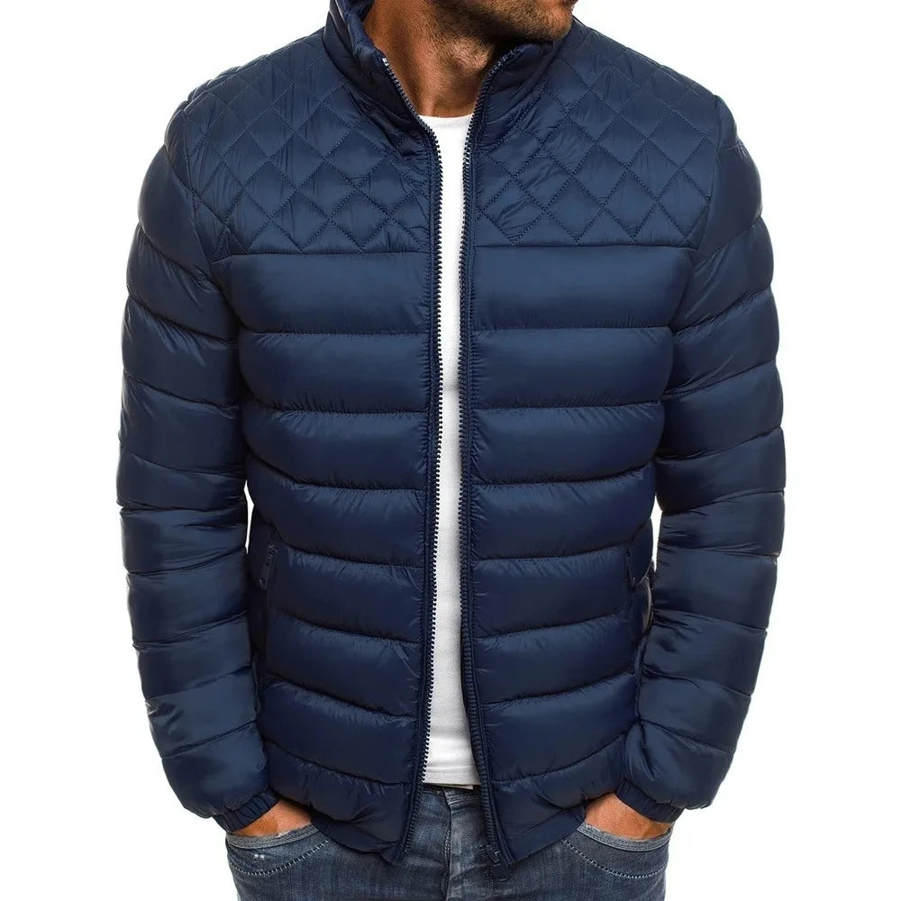 Mens Winter Jackets Casual Men's Outwear Coats Packable Lightweight Zipper Jacket