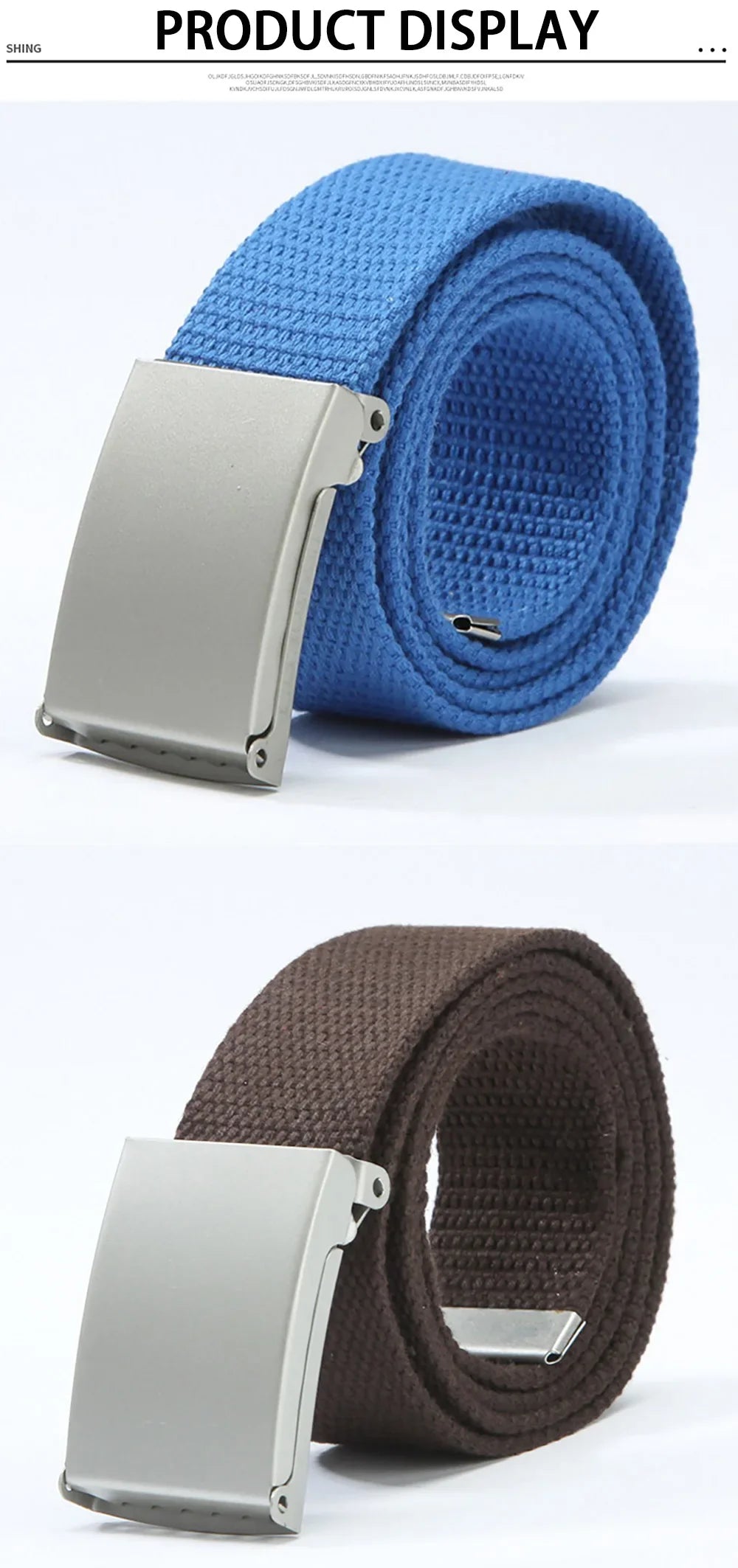 Men's Belt Fashion New Unisex Trousers Belt Women's Belt Canvas Belt Breathable Outdoor Tactical For Jeans Adjustable Waist Belt