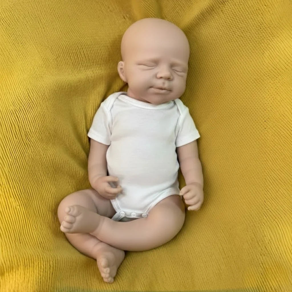 AnjoDoll 45CM Open Mouth Pascale Girl Soft Silicone Reborn Dolls Toys Waterproof Doll For Gifts Cute Reborn Dolls