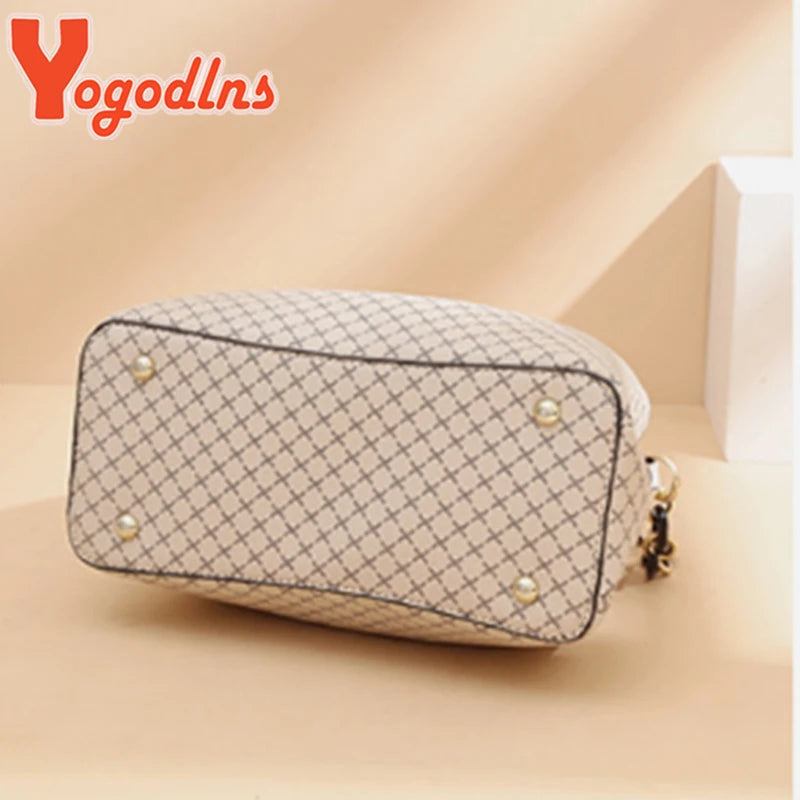 Fashion Bucket Bag Women PU Leather Shoulder Bag Brands