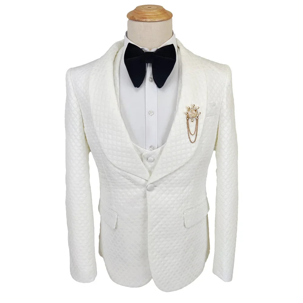 Men's Suit 3-piece Best Man Wedding Suit Suits for Men  Men Clothing