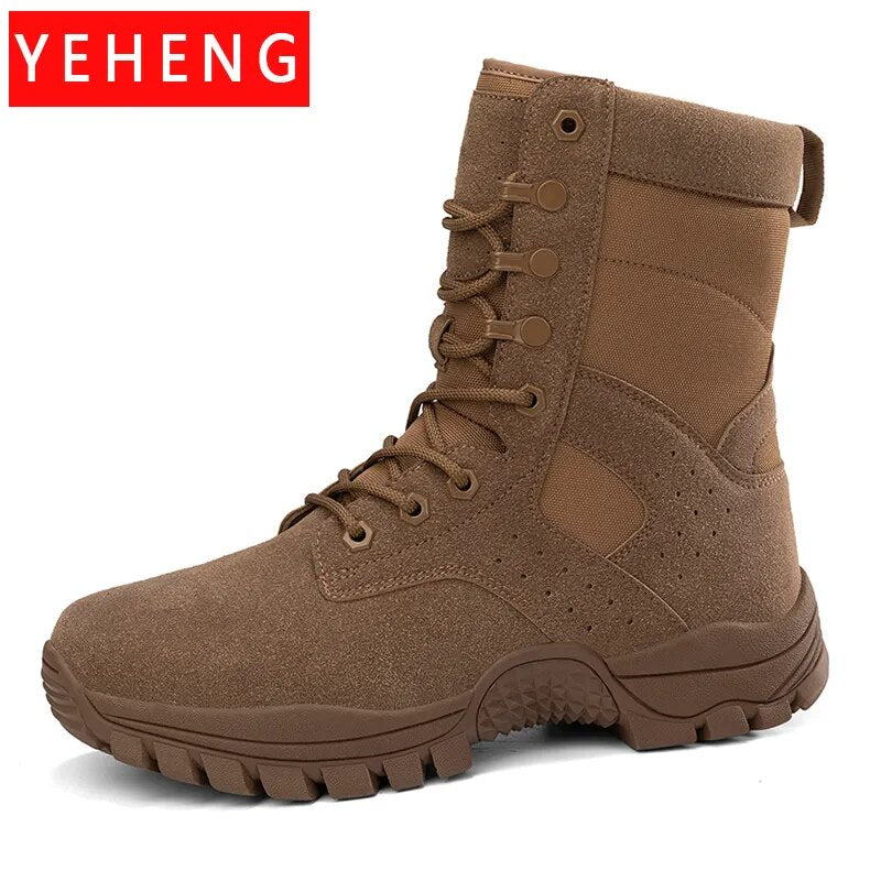 Men Big Size Brand Military Boots Outdoor Non Slip Hiking Boots Tactical Desert Combat Ankle Boots Army Work Shoes Men Sneakers