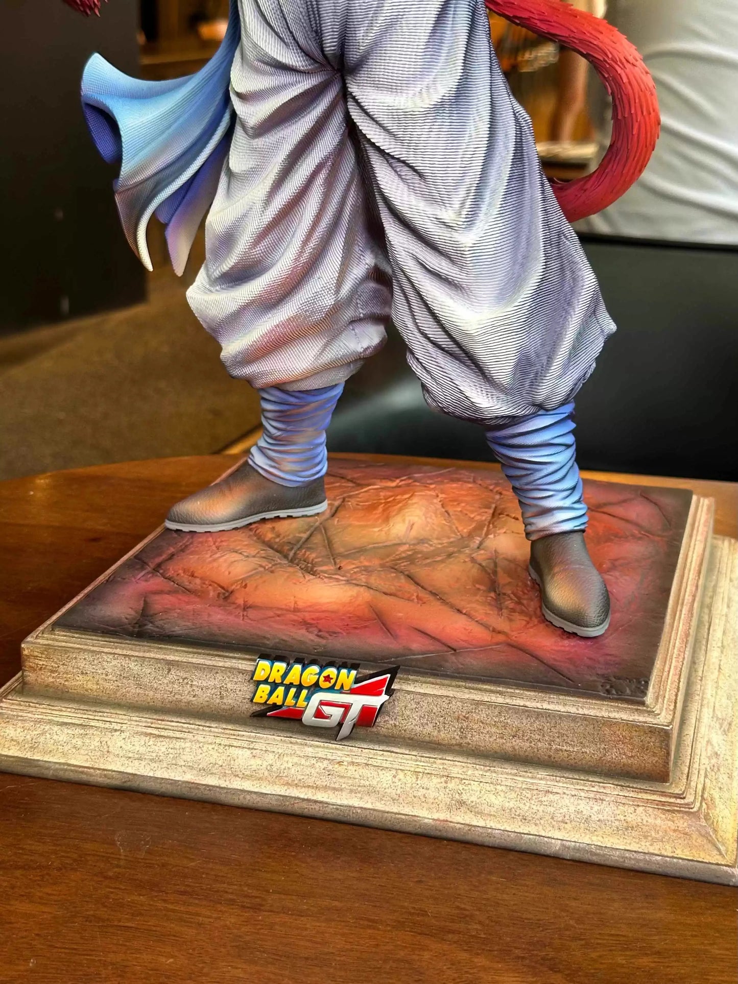 Hot 30cm Dragon Ball Anime Figure Np Super Saiyan Ss4 Gogeta Desktop Computer Ornaments Trendy Christmas Xmas Gifts