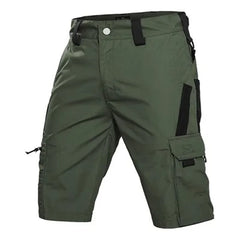 Mens Cargo Shorts Summer Tactical Cropped Trousers Outdoor Waterproof Multi-pocket