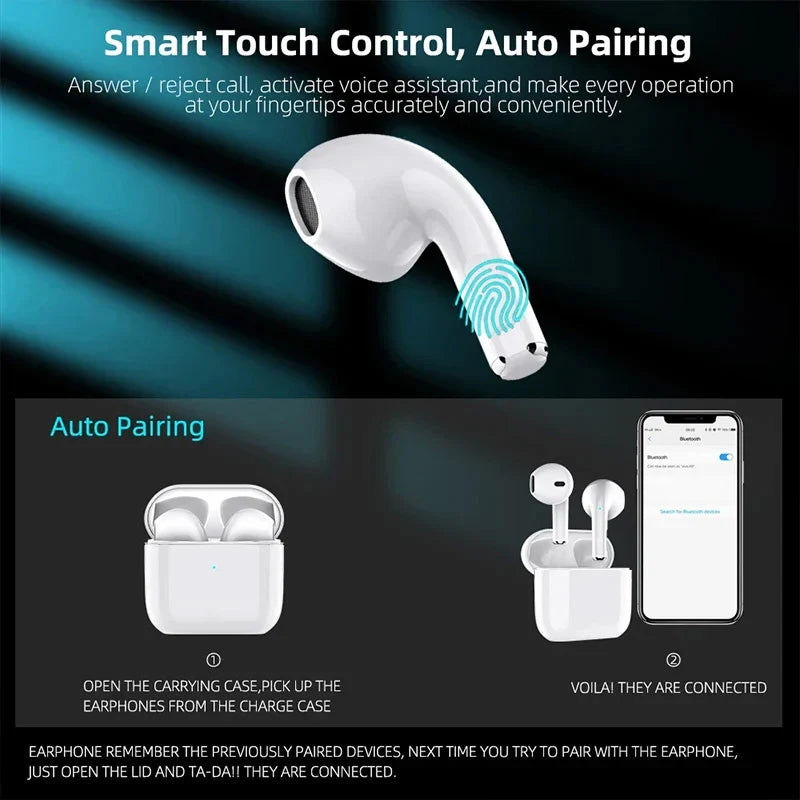 For Xiaomi Redmi Apple iPhone Samsung Google Wireless Bluetooth Earphone HiFi Stereo Headset Mic Noise Reduction Sports Earbuds