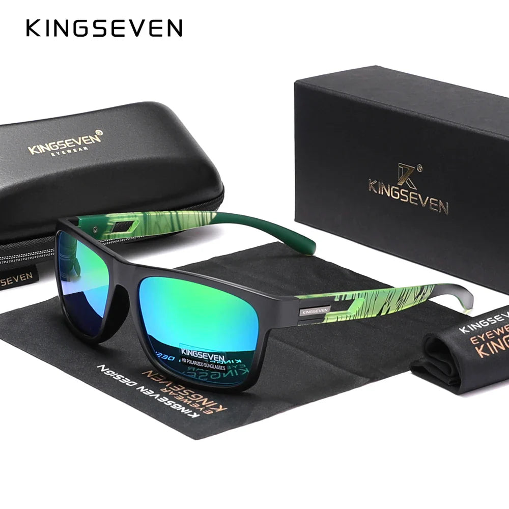 Genuine KINGSEVEN New 2024 Brand Design Men's Glasses Polarized Sunglasses Women UV Lens Fashion Eyewear Oculos de sol