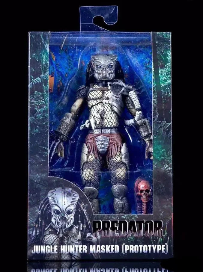Aliens vs Predator Jungle Demon Predator Hunter Unmasked Masked Action Figure 30th Anniversary Model Toys Desktop Decoration