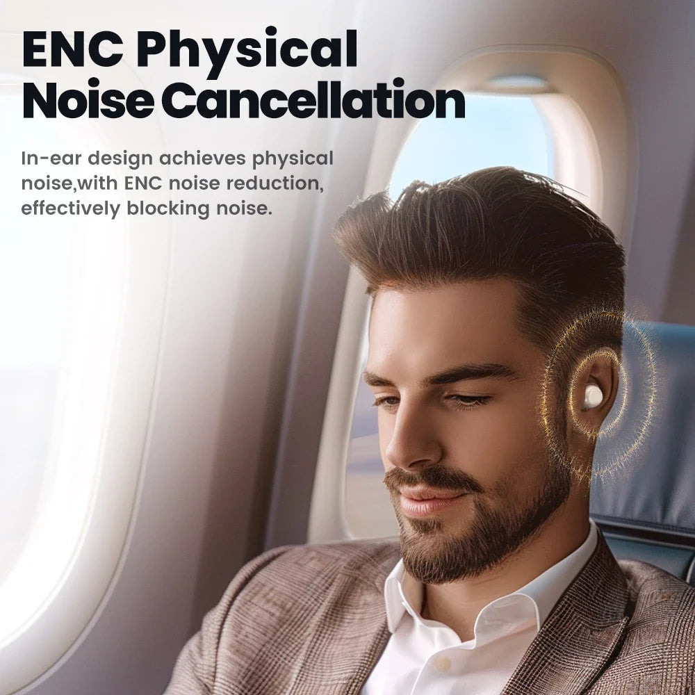 Toocki EJ12 Wilreless Bluetooth5.3 Earphones ENC Noise Cancellation Headphones AAC&SBC Stero Sound Mini Earbuds Touch Control