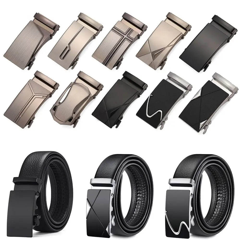 Automatic Buckle Belt Buckle Men's Belt Replacement Buckle Accessory for 3.2cm-3.5cm Width Automatic Belt