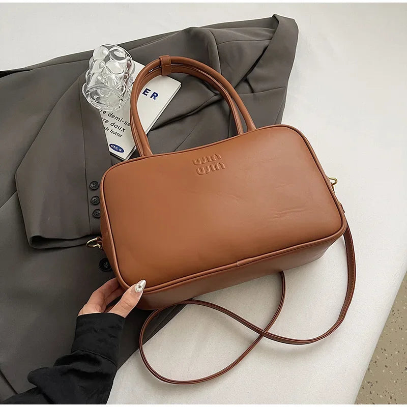Retro Large Capacity Bag With Pouch Female Autumn Work Commuter