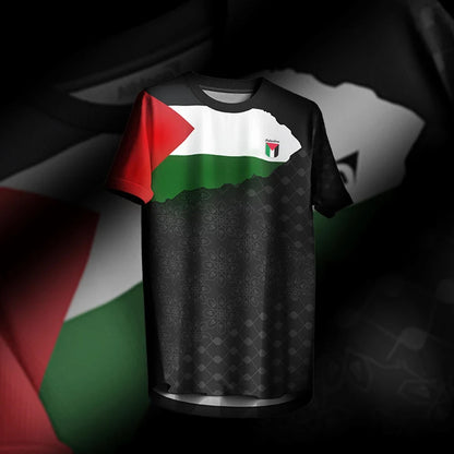 Palestine Football Jersey T Shirts Summer Fashion Short Sleeve Palestinian Flag 3D Print Tshirt Casual O Neck Loose Men Tee Tops